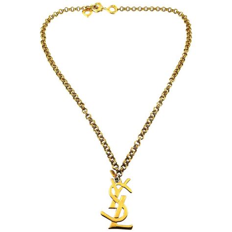 ysl logo 2022|ysl logo necklace.